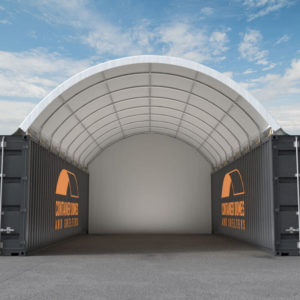 40ft Container Dome Front View