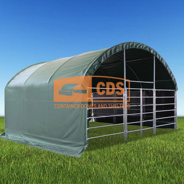 20ft x 20ft x 12ft Livestock Shelter (Green)