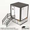 2000 litre Septic Tank with Toilet-Shower on top