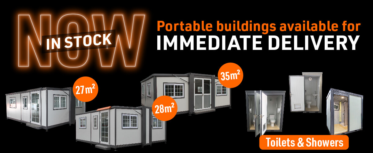 CDS Banner - Portable Buildings In Stock Now