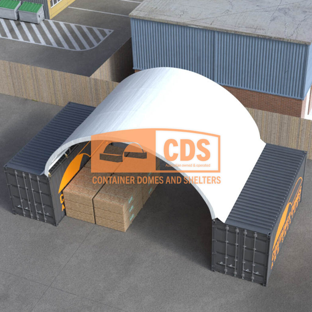 33ft x 20ft Container Dome (10m x 6m) - Container Domes & Shelters