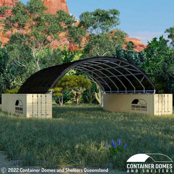 40ft Long Container Shelters - Container Domes & Shelters