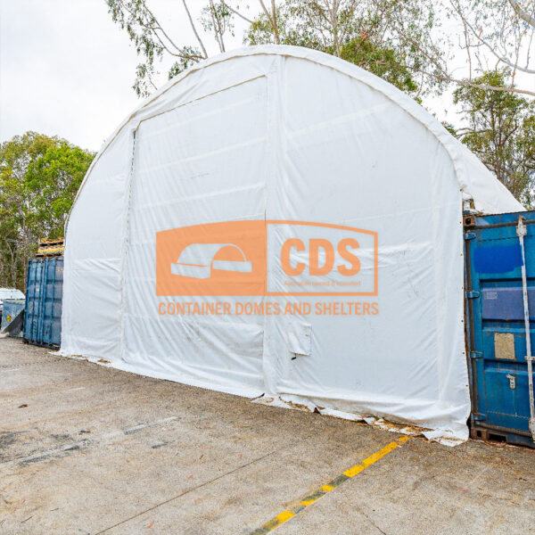 33ft (10m) wide Front Wall with Door & Winch - Image 2