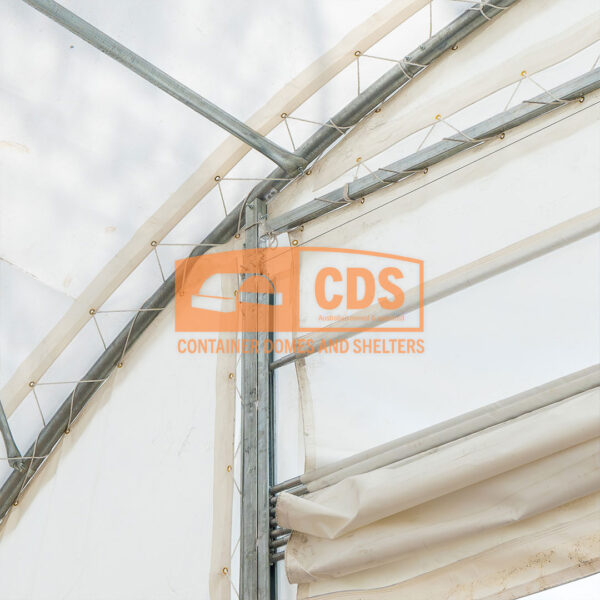 33ft (10m) wide Front Wall with Door & Winch - Image 4