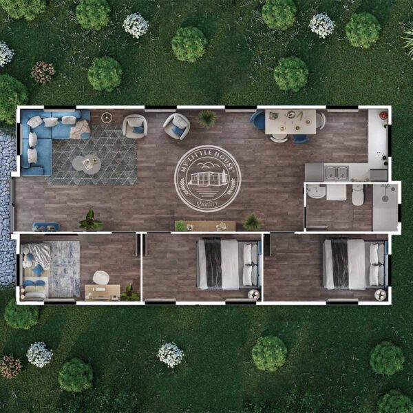 40ft Three Bed with Bathroom & Kitchen - Image 10