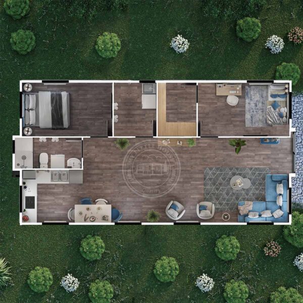 40ft Two Bed, One WIR, Laundry, Bathroom & Kitchen - Image 10