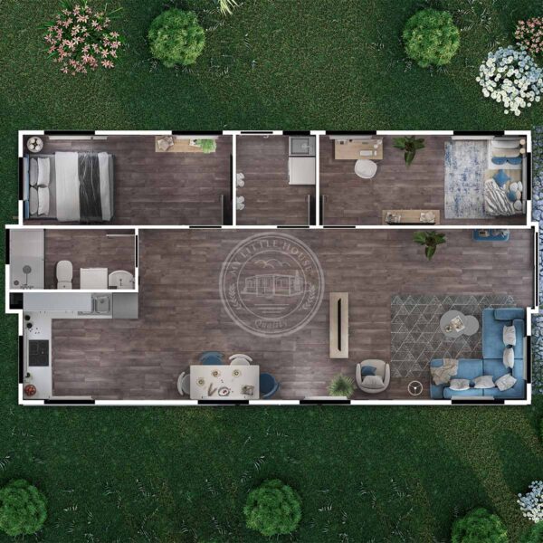 40ft Two Bed, Laundry, Bathroom & Kitchen - Image 10