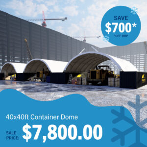 40ft W x 40ft L Container Dome Shelter