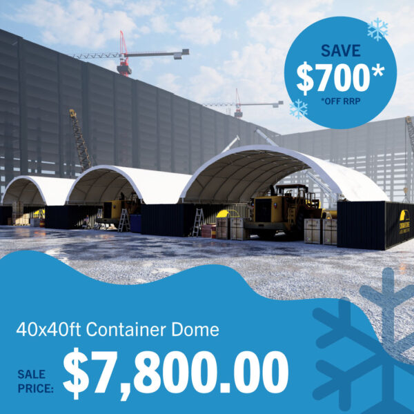 40ft W x 40ft L Container Dome Shelter